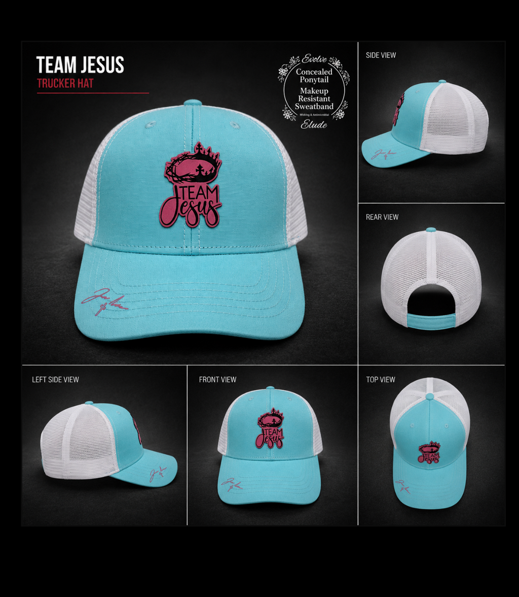 Blue Women Team Jesus Hat