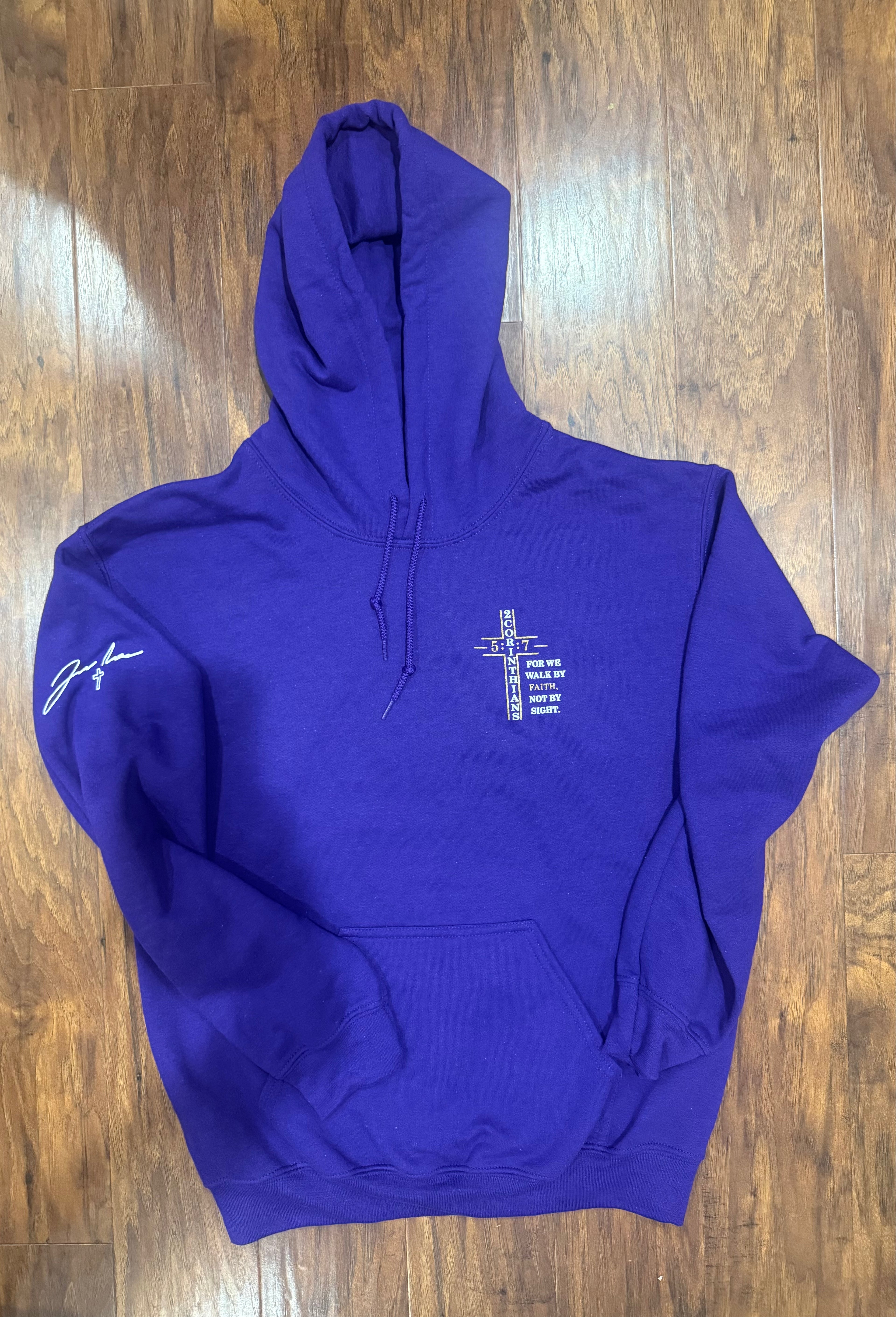 Team Jesus Purple Hoodie