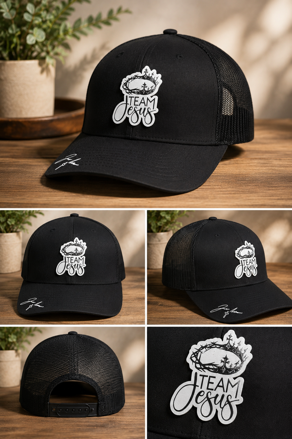 Black Team Jesus Richardson 112 Hat