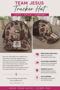 Brown Camo Team Jesus Hat